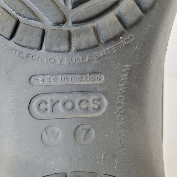 CROCS Kadee Womens Slip On Flats Comfort Shoes, Black 205077 - Sz 7. - Picture 8 of 11